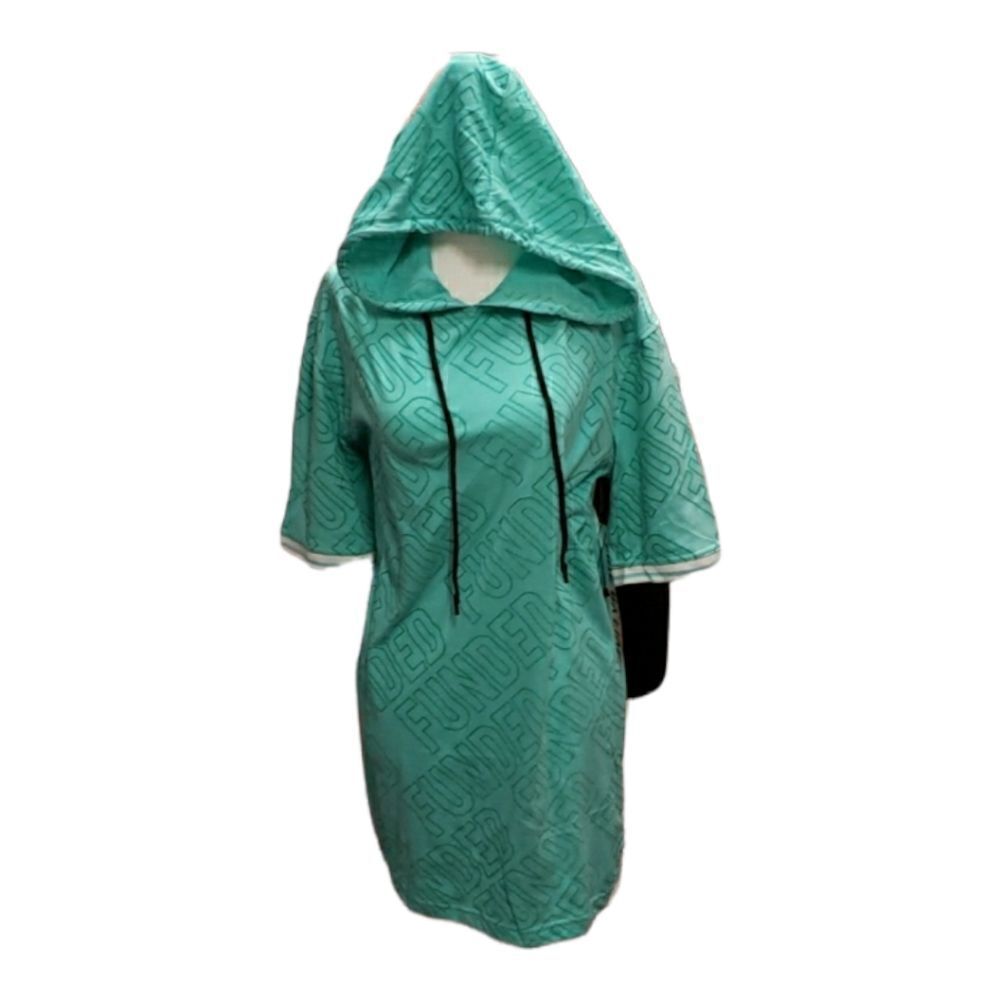 Five By Five Mens fitness apparel size Small pullover hoodie in aqua NWT